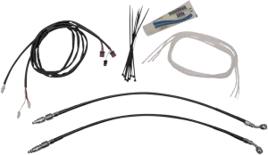 Fat Baggers, Inc. 909214-B 1-1/4in. EZ Install Handlebar Kit with Pointed Top Handlebars - Gloss Black