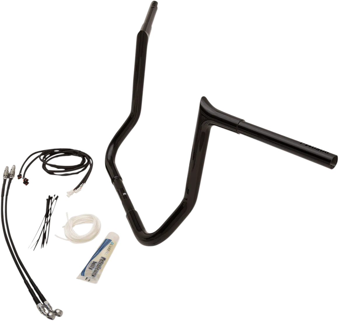 Fat Baggers, Inc. 909214-B 1-1/4in. EZ Install Handlebar Kit with Pointed Top Handlebars - Gloss Black