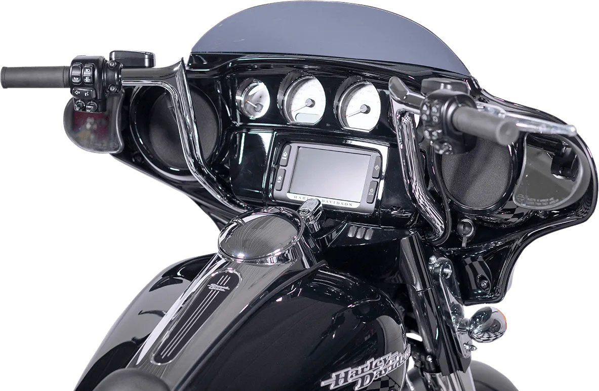 Fat Baggers, Inc. 909216 1-1/4in. EZ Install Handlebar Kit with Pointed Top Handlebars - Chrome