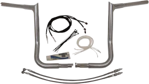 Fat Baggers, Inc. 909216 1-1/4in. EZ Install Handlebar Kit with Pointed Top Handlebars - Chrome
