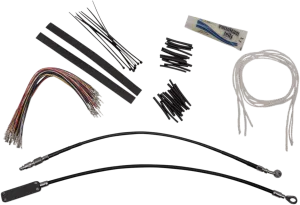 Fat Baggers, Inc. 909414-B 1-1/4in. EZ Install Handlebar Kit with Round Top Handlebars - Gloss Black