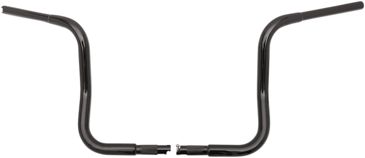 Fat Baggers, Inc. 909514-B 1-1/4in. EZ Install Handlebar Kit with Round Top Handlebars - Gloss Black