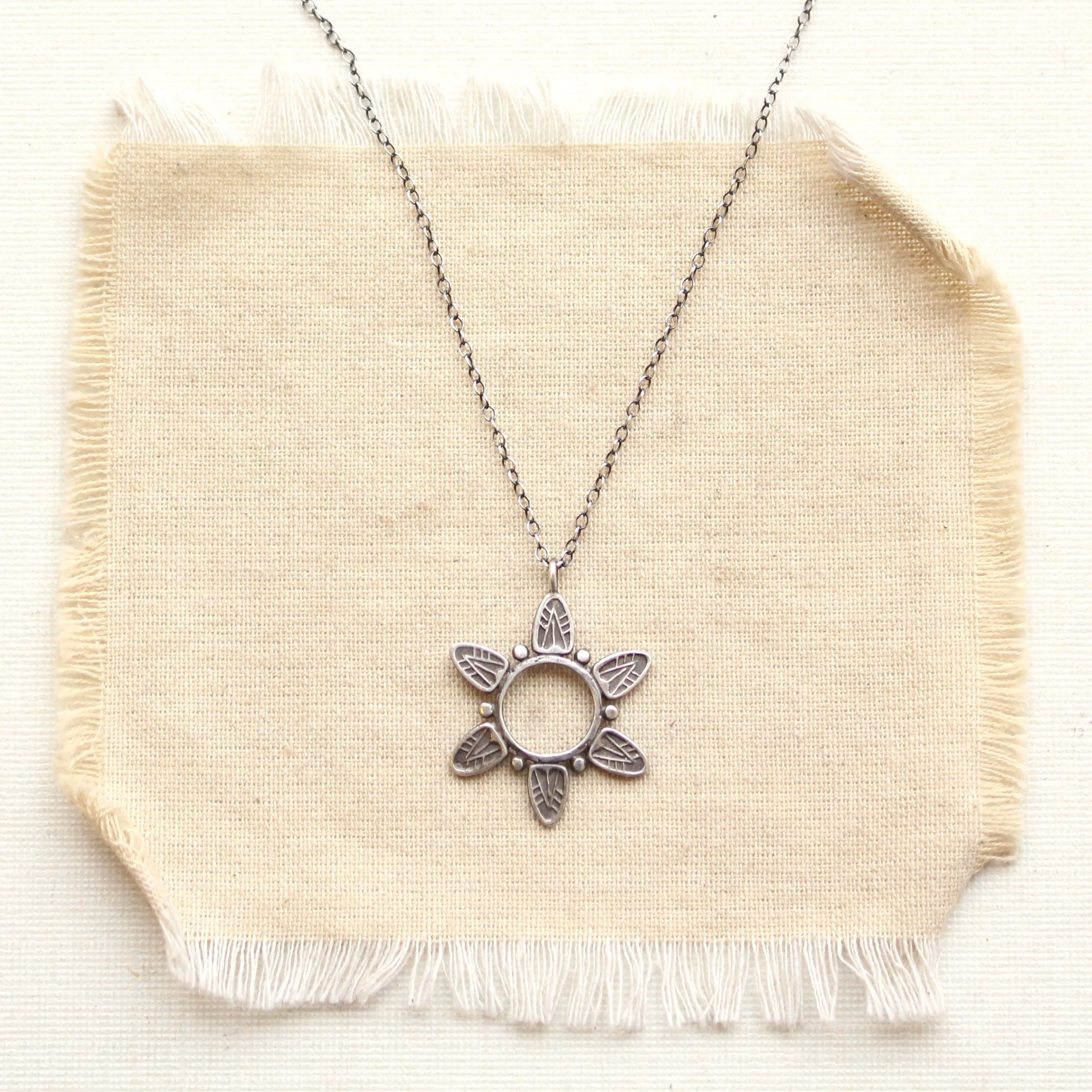 Feathered Sun Necklace