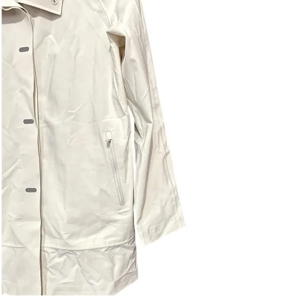 Figs Coro Profesional Lightweight Raincoat Cream Water Resistant Size S