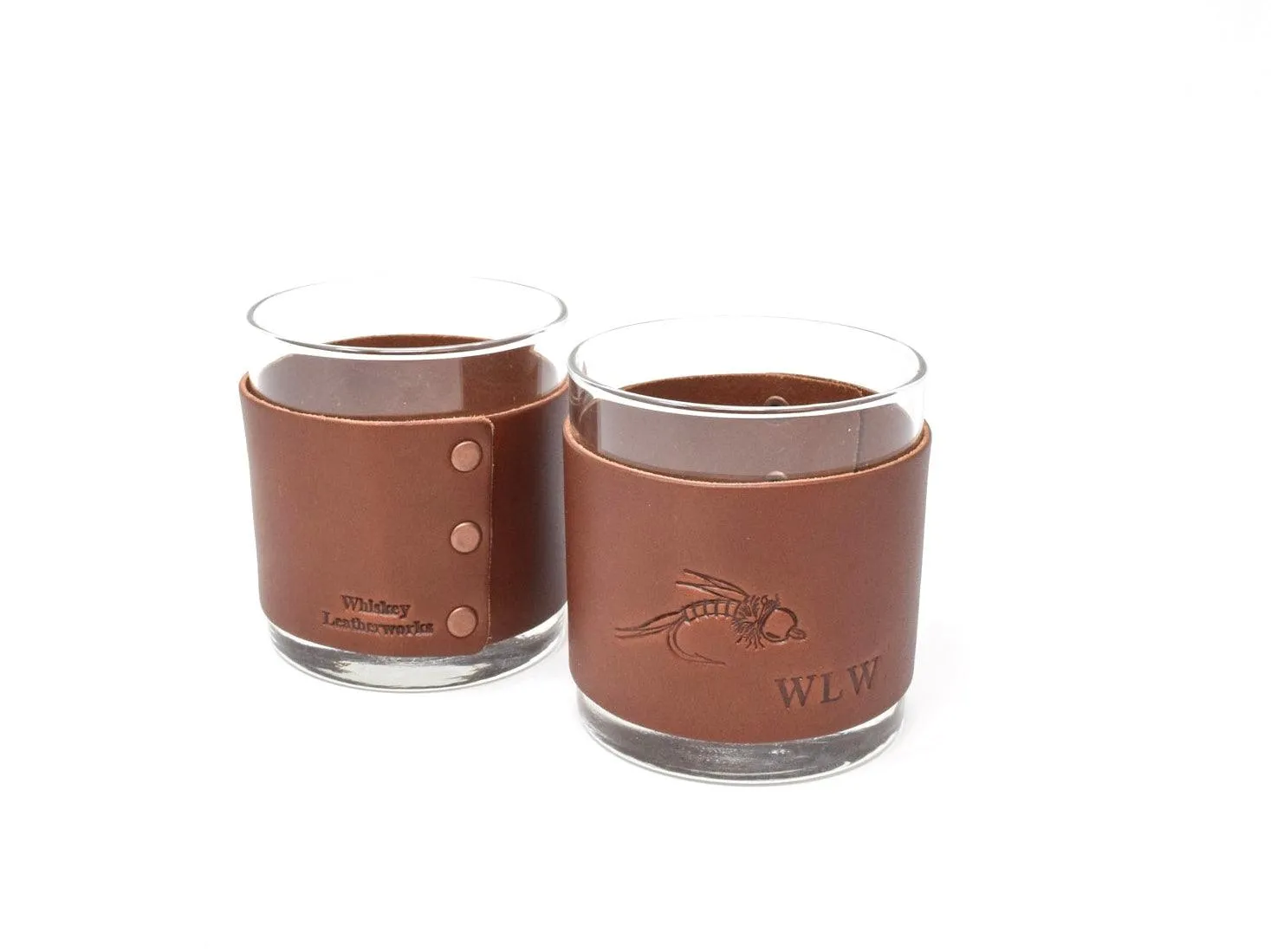 Fly Stamped Rocks Glasses