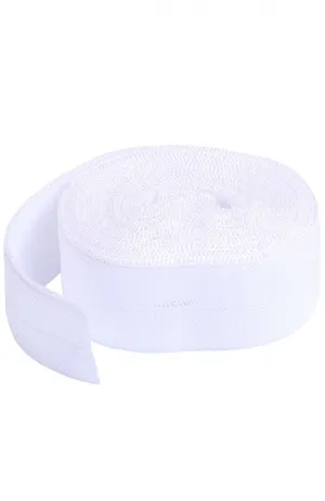 Fold-over Elastic White