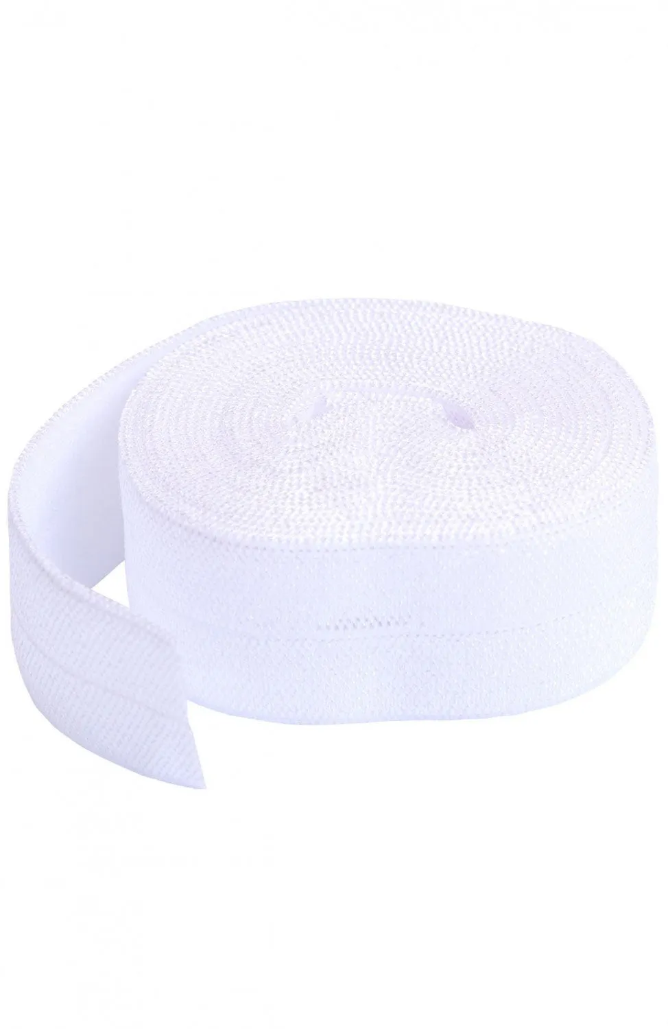 Fold-over Elastic White