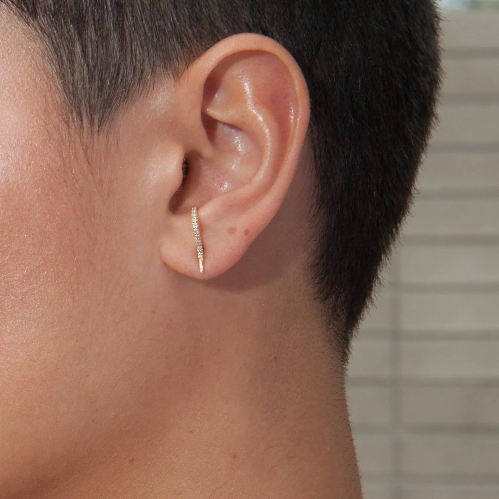 Forme Suspender Earrings, Diamond