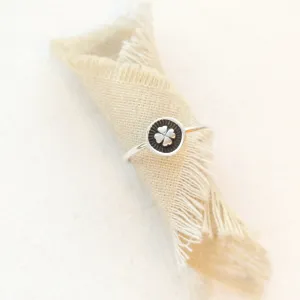 Four Leaf Clover Stacking Ring