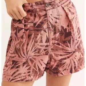 Free People Utility Shorts, Red Pink Size M New with Tag