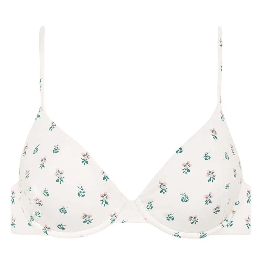Fruity Floral Dainty Bikini Top
