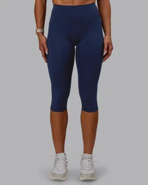 Fusion 3/4 Length Tight with Pockets - Future Navy