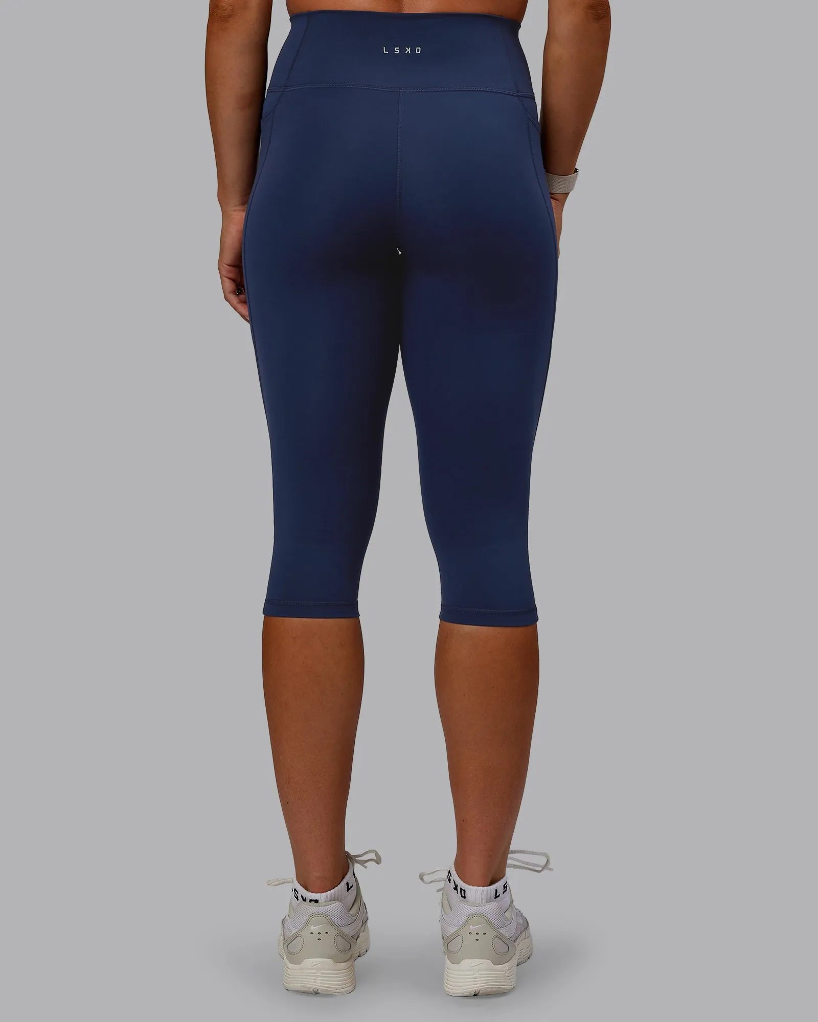 Fusion 3/4 Length Tight with Pockets - Future Navy