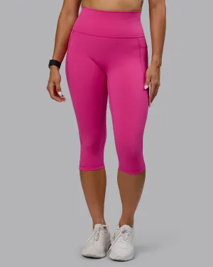 Fusion 3/4 Length Tights - Fuchsia Pink