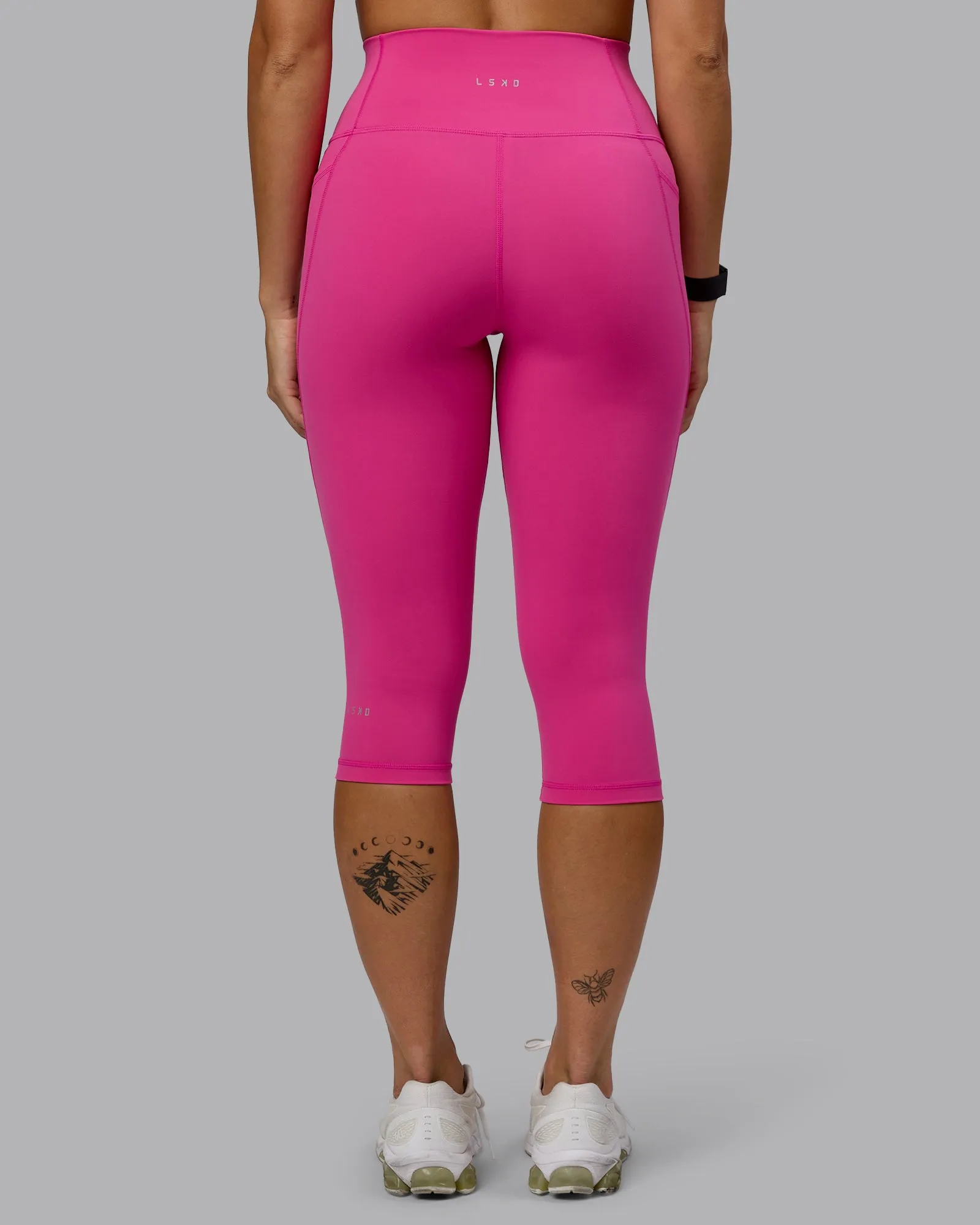 Fusion 3/4 Length Tights - Fuchsia Pink