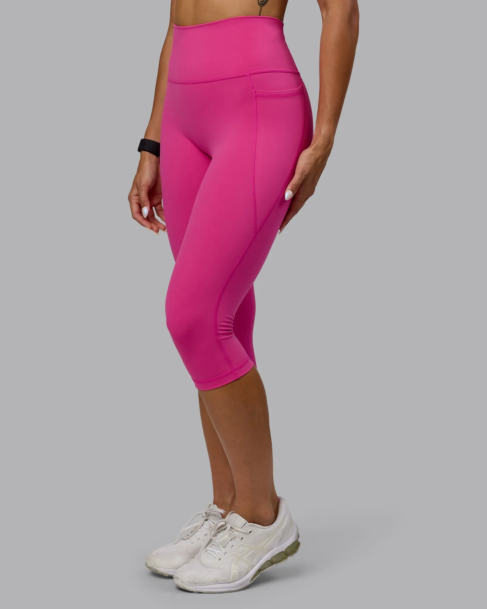 Fusion 3/4 Length Tights - Fuchsia Pink