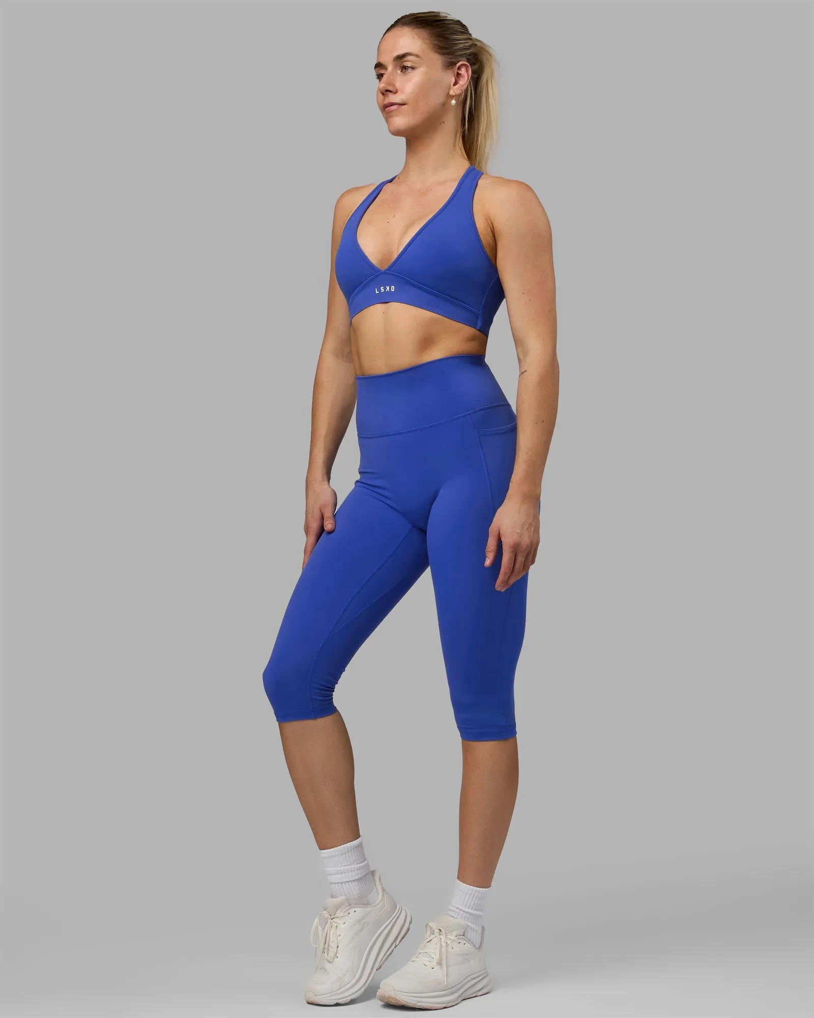 Fusion 3/4 Length Tights - Power Cobalt