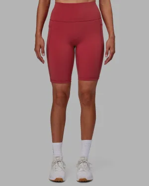 Fusion Bike Shorts with Pockets - Claret