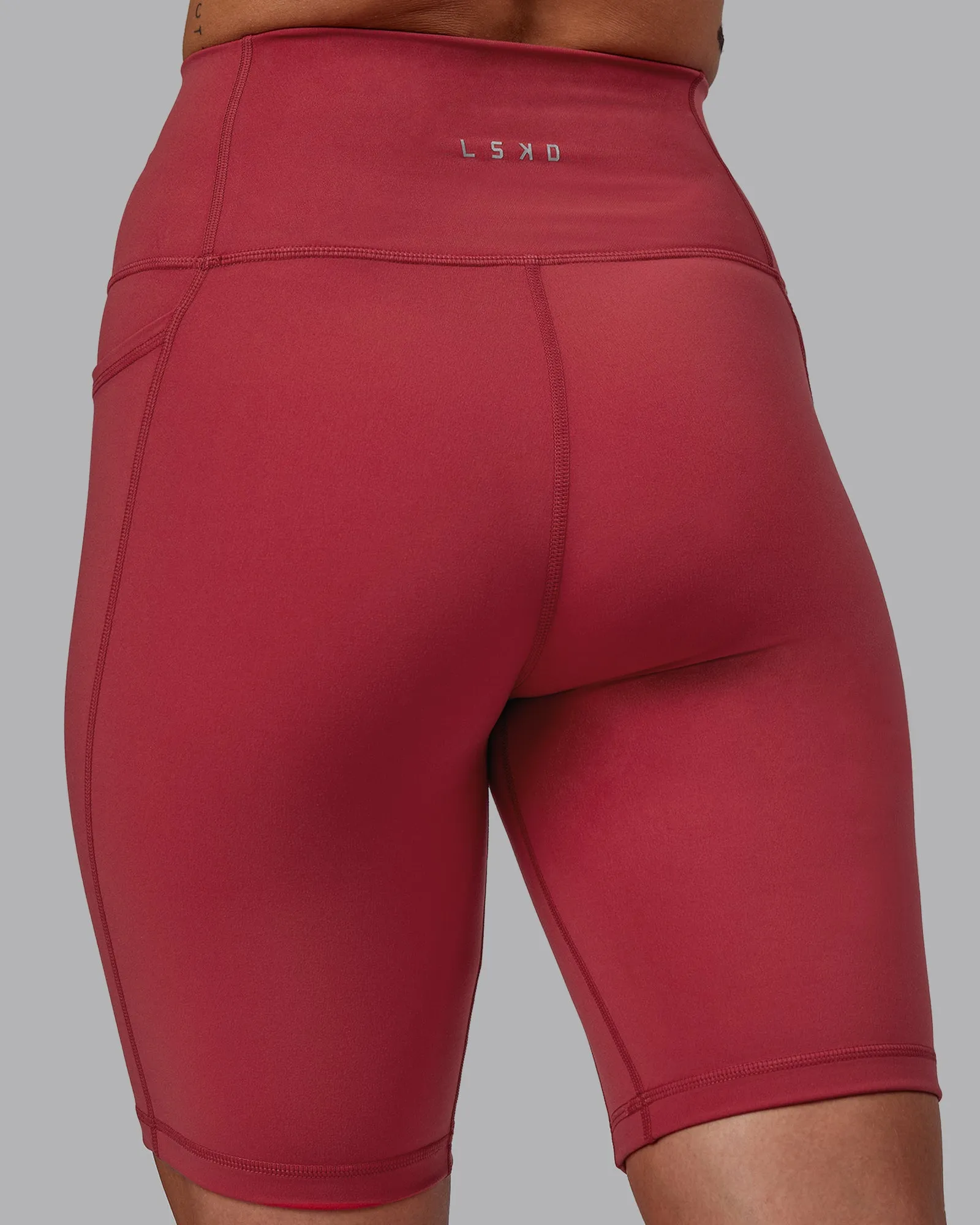 Fusion Bike Shorts with Pockets - Claret