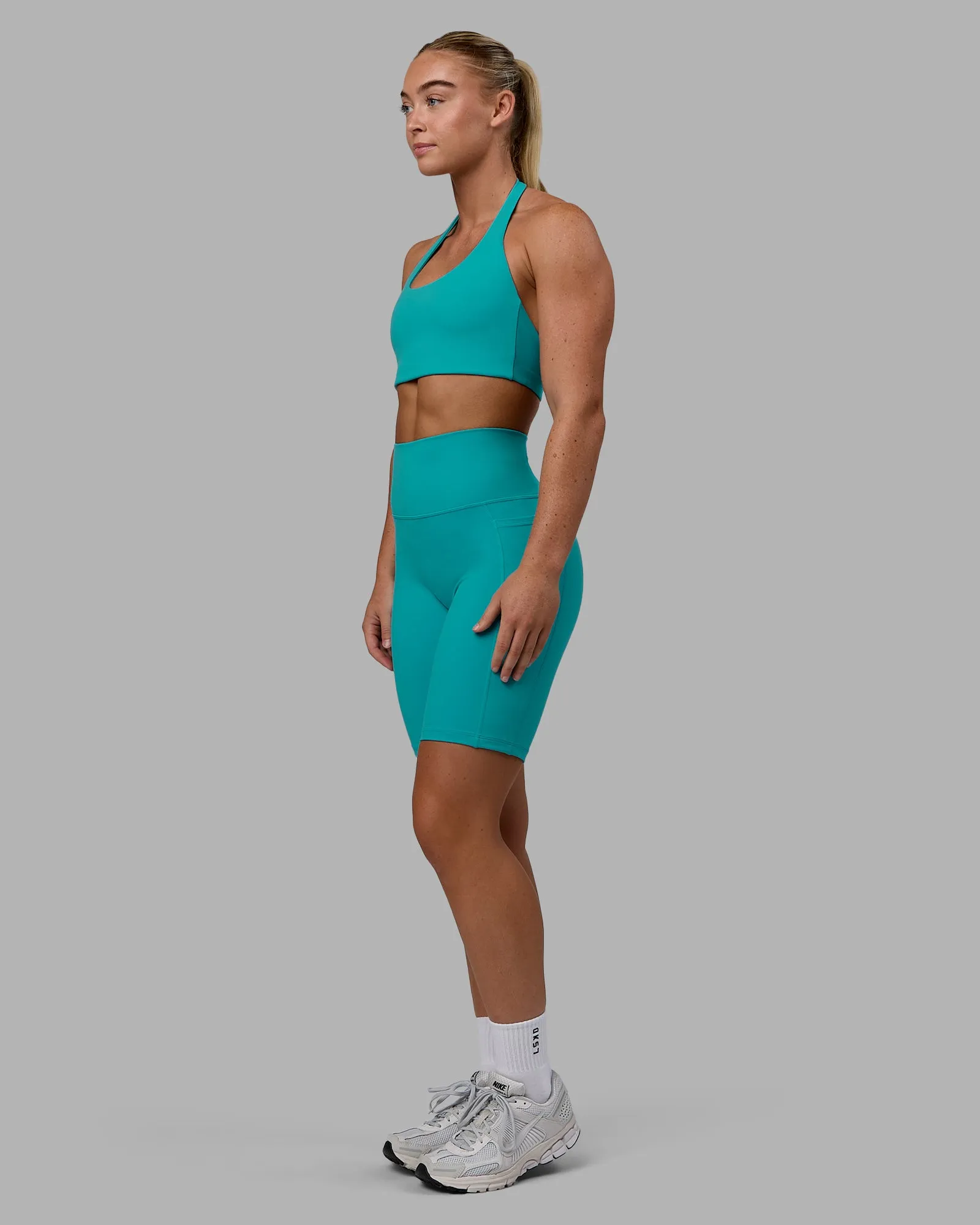 Fusion Bike Shorts with Pockets - Uplift Blue