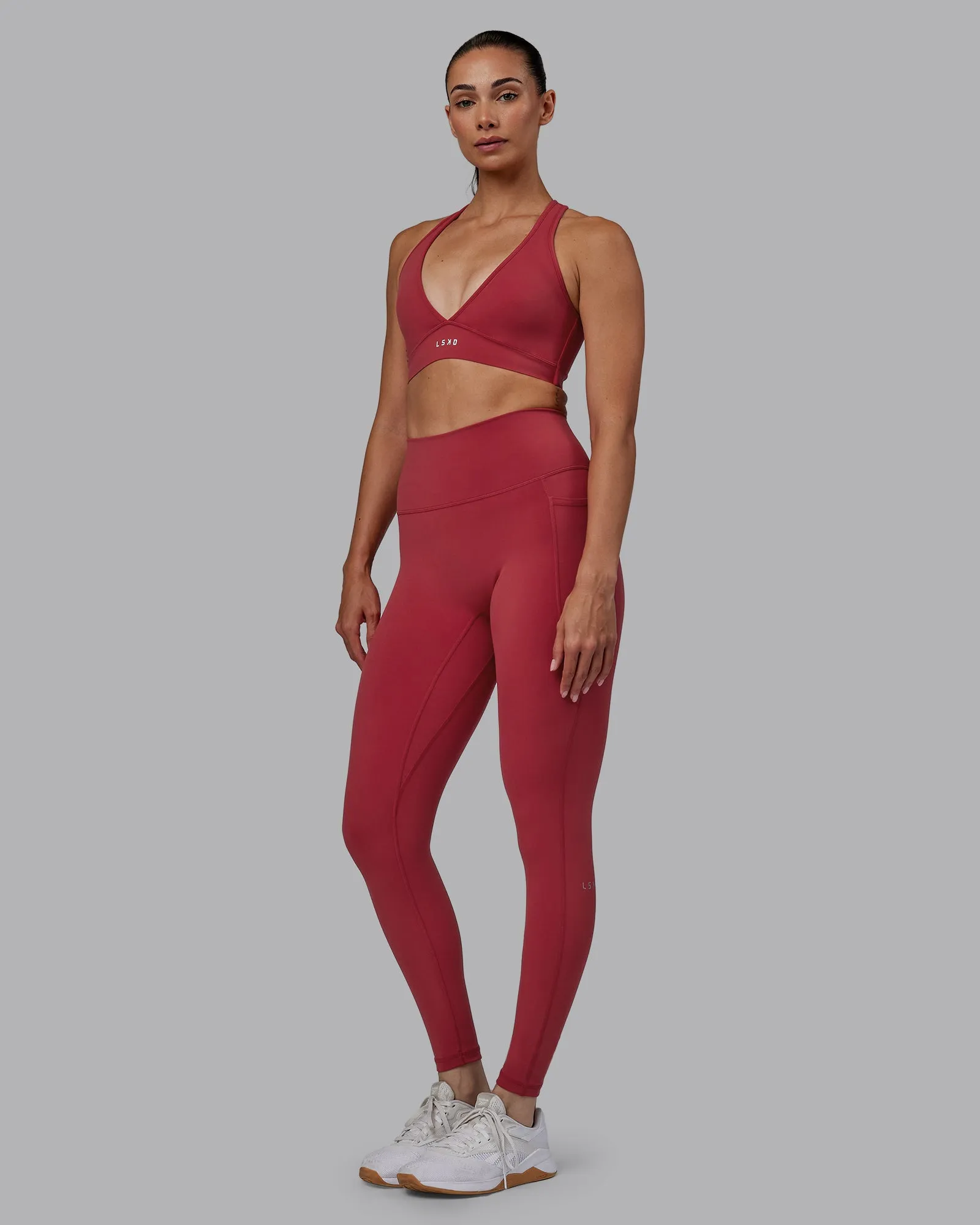Fusion Full Length Tight with Pockets - Claret