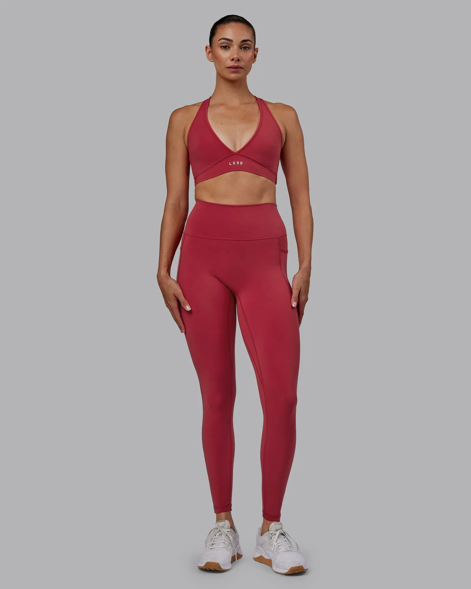 Fusion Full Length Tight with Pockets - Claret