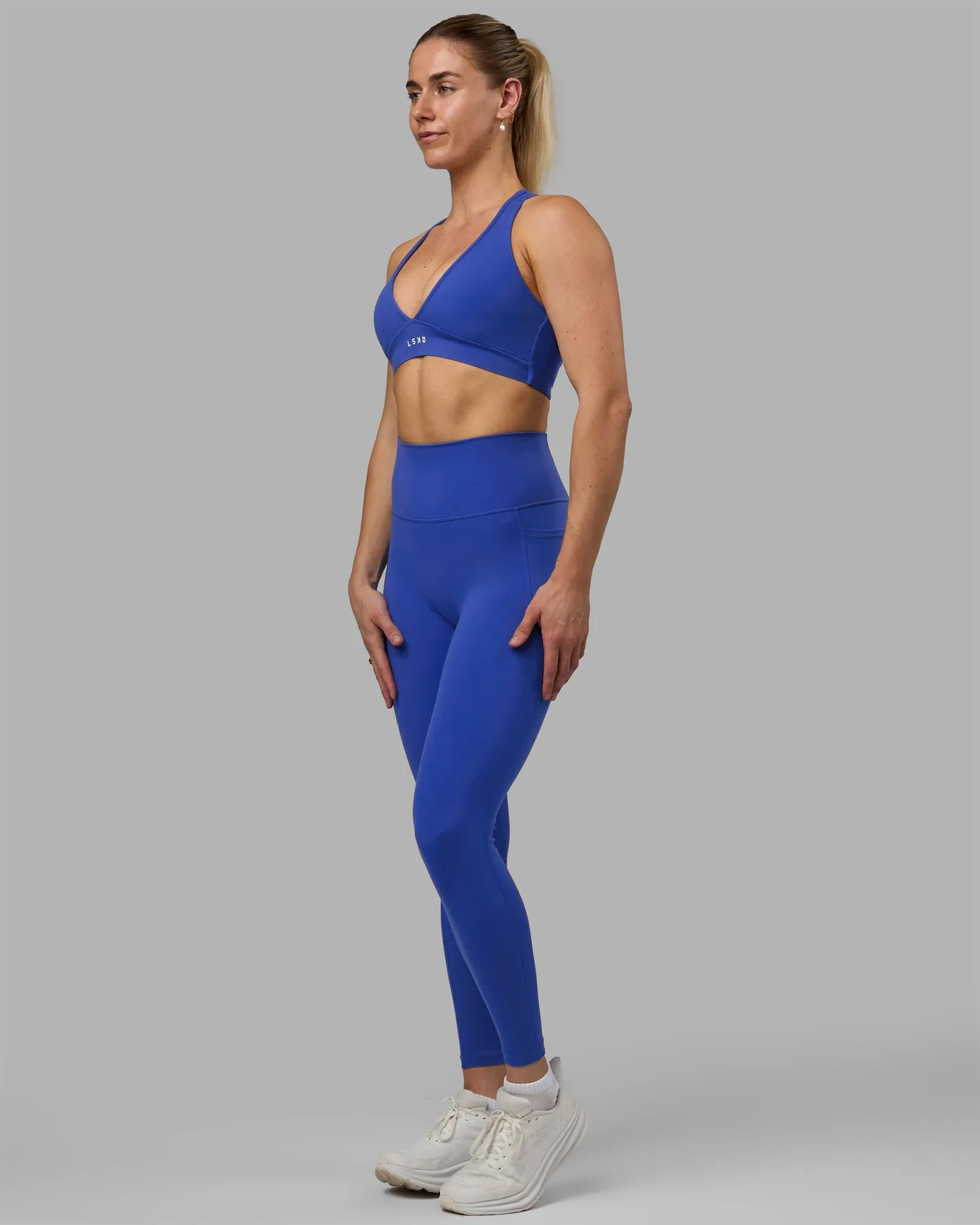 Fusion Full Length Tight with Pockets - Power Cobalt