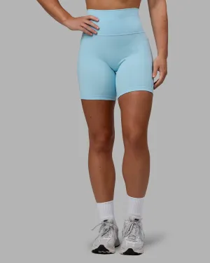 Fusion Mid Short Tights with Pockets - Glacial Blue