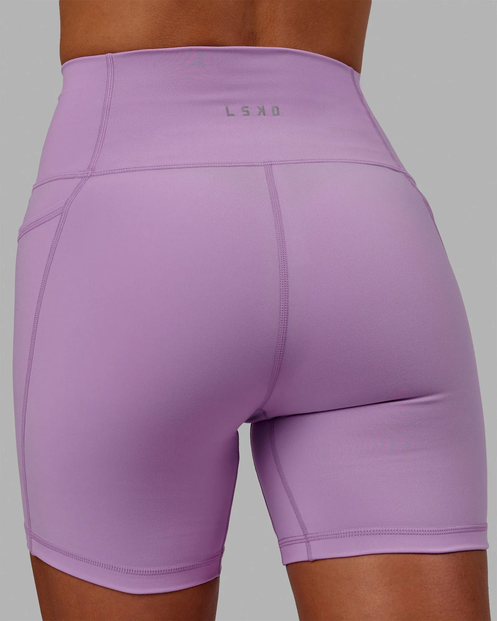 Fusion Mid Short Tights with Pockets - Light Violet