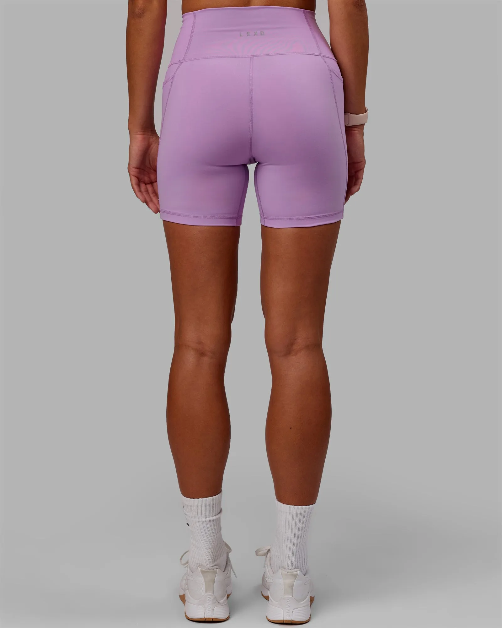 Fusion Mid Short Tights with Pockets - Light Violet