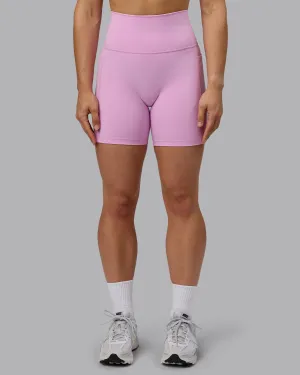 Fusion Mid Short Tights with Pockets - Pastel Orchid