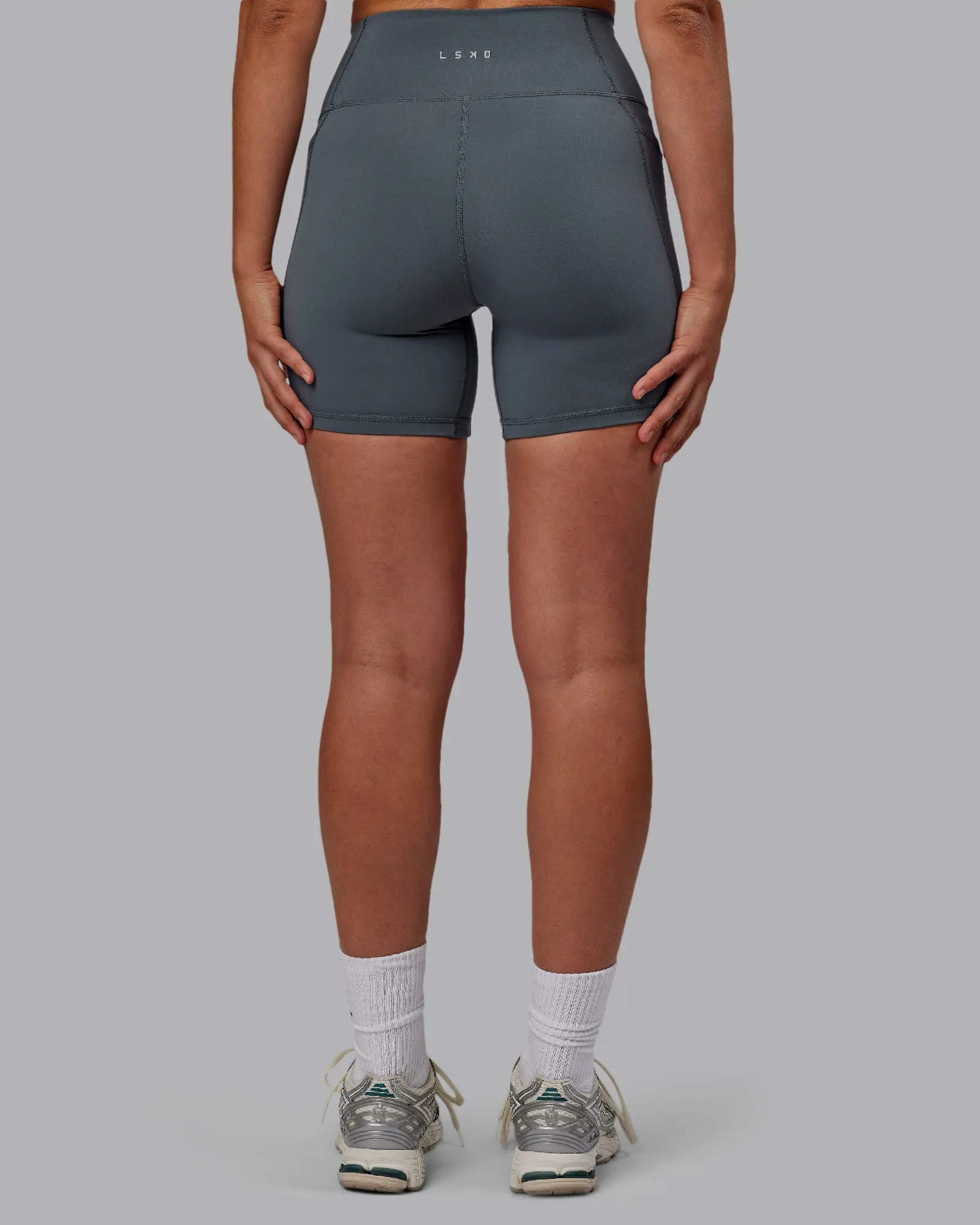 Fusion Mid Short Tights with Pockets - Turbulence
