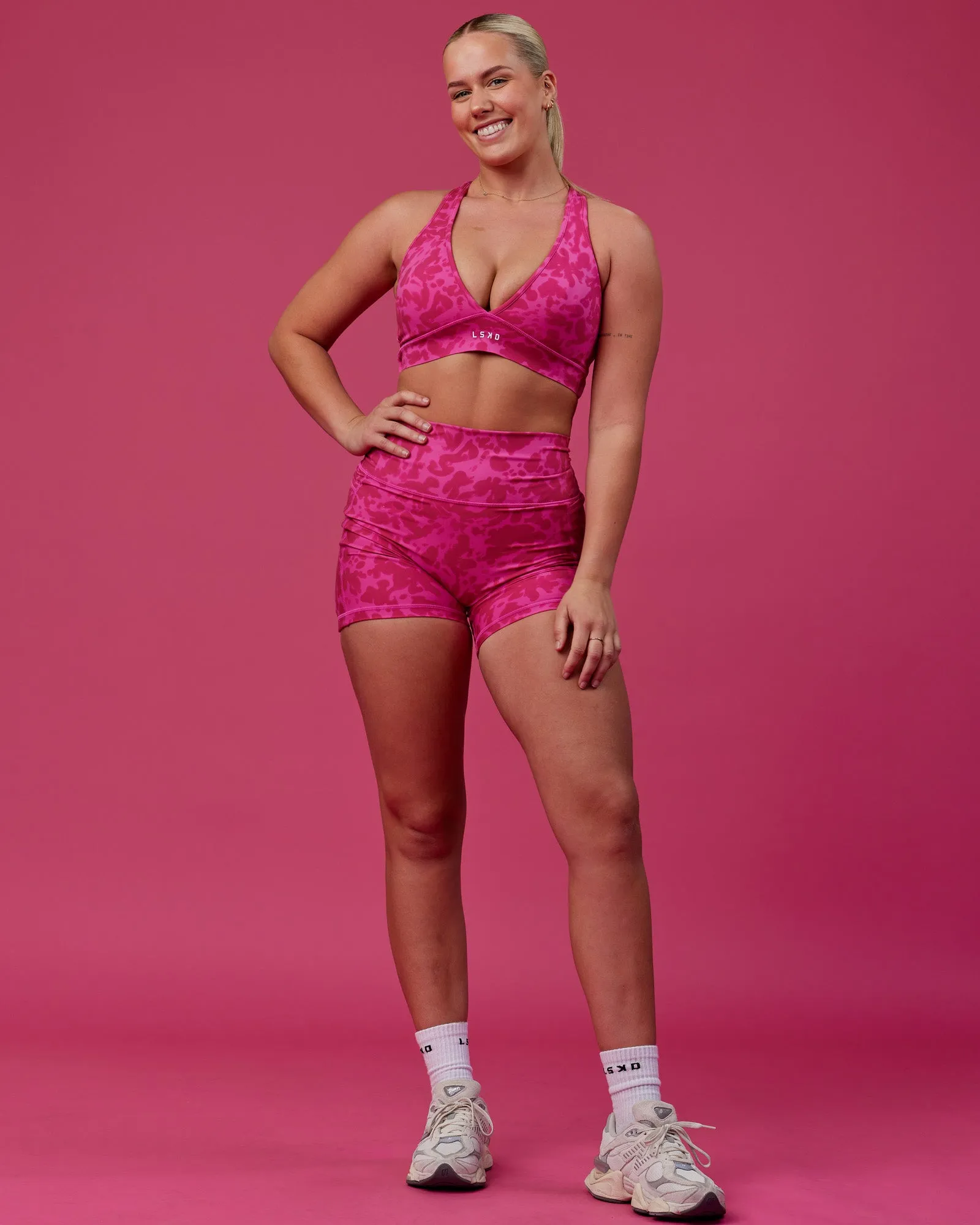 Fusion X-Short Tights - Strawberry-Lava Lamp