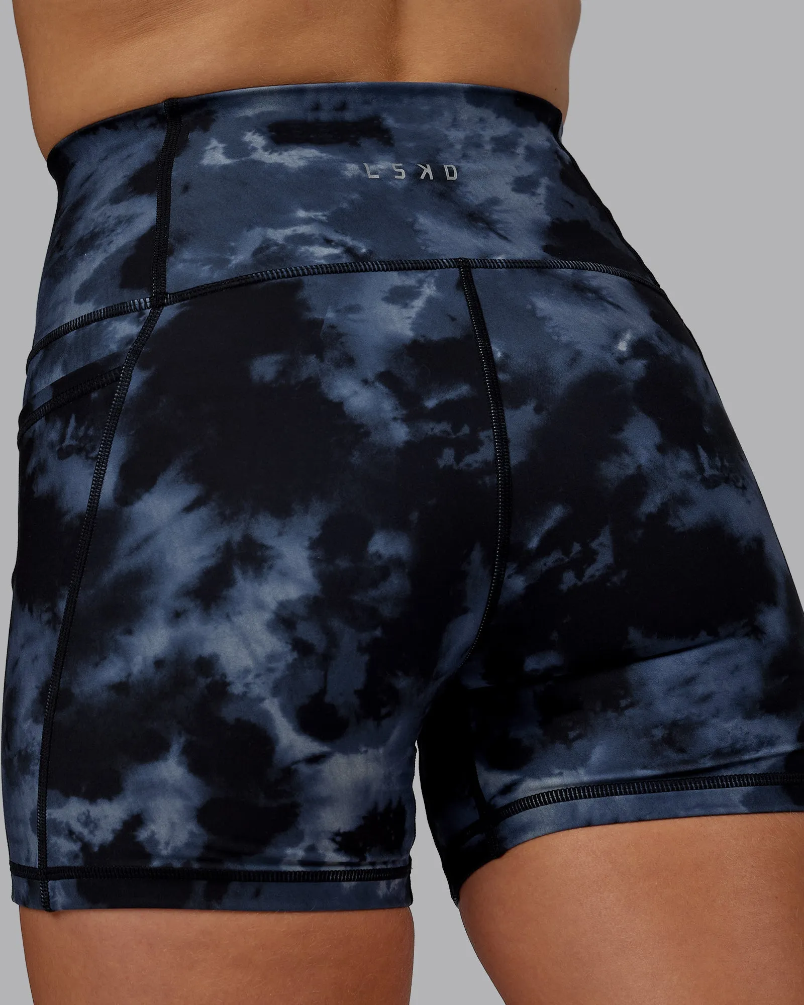 Fusion X-Short Tights - Tie Dye-Midnight