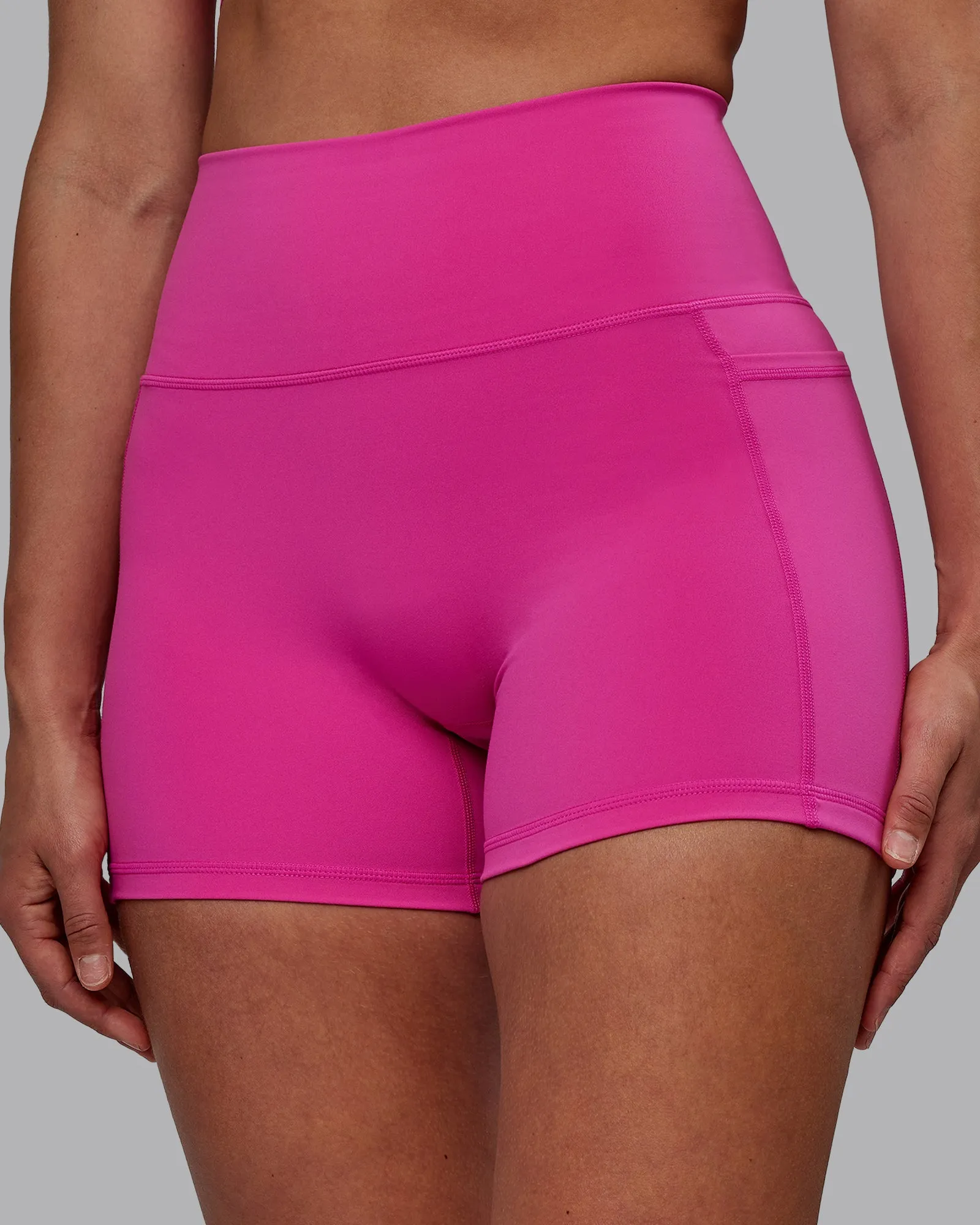 Fusion X-Short Tights with Pockets - Fuchsia Pink