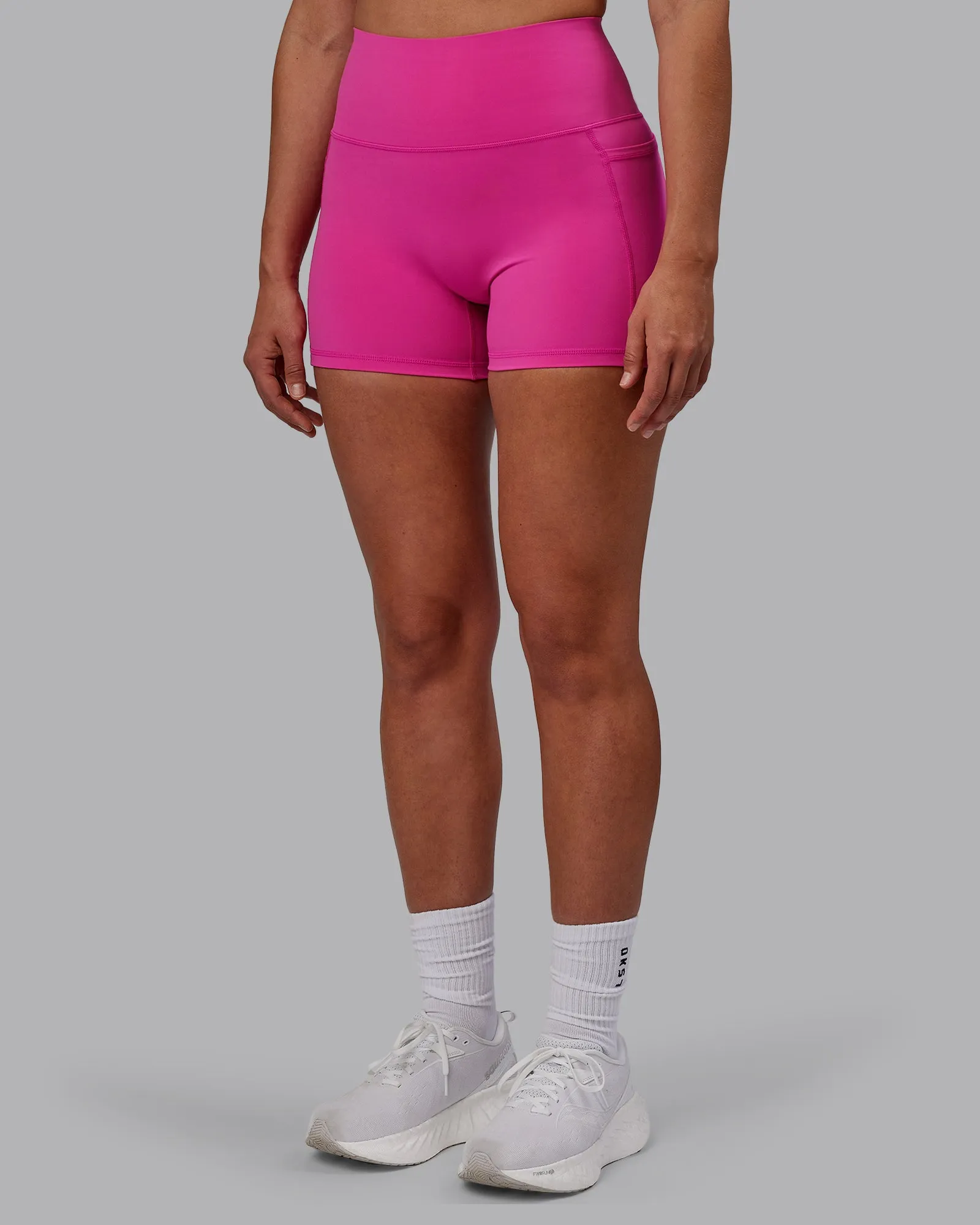 Fusion X-Short Tights with Pockets - Fuchsia Pink