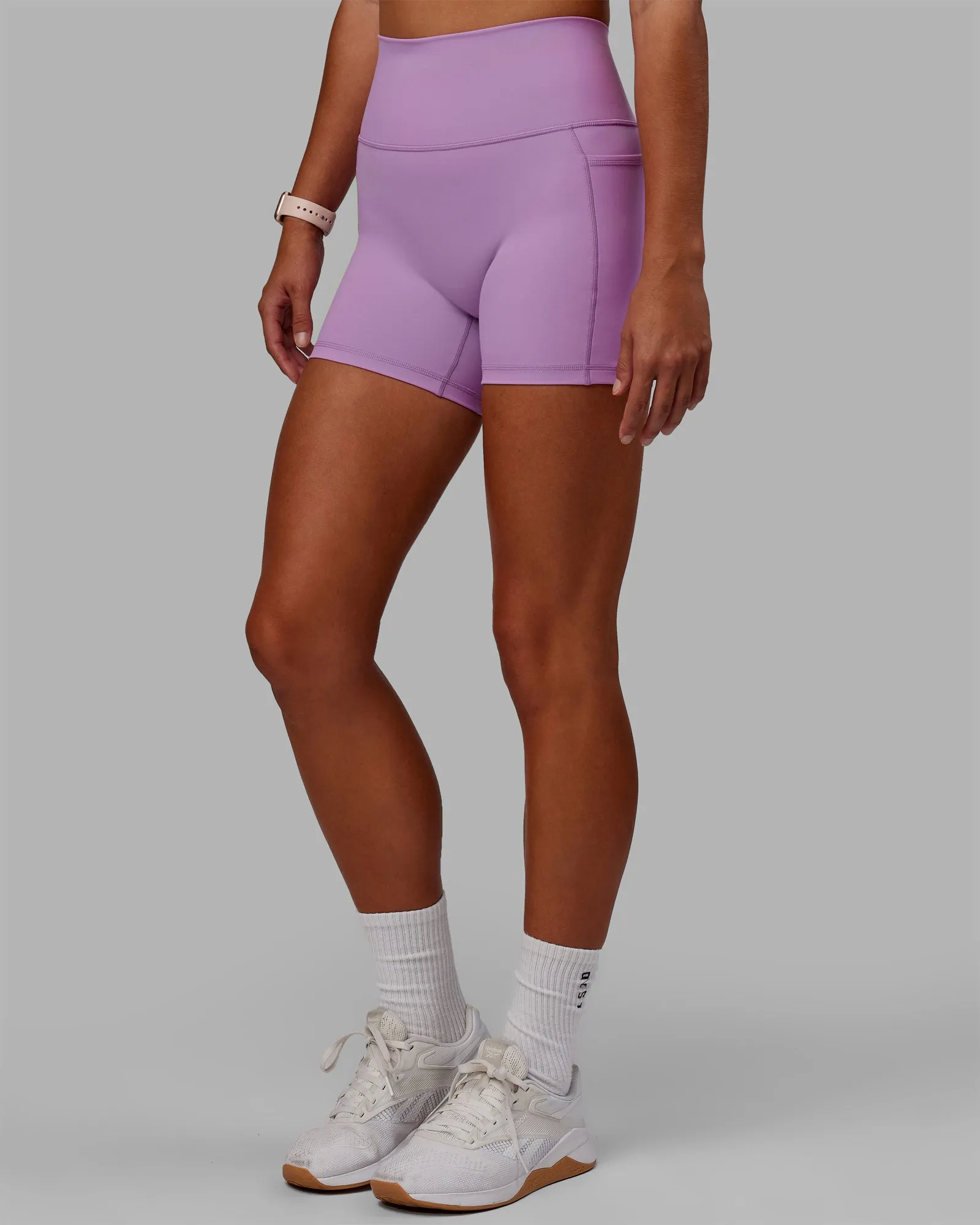 Fusion X-Short Tights with Pockets - Light Violet