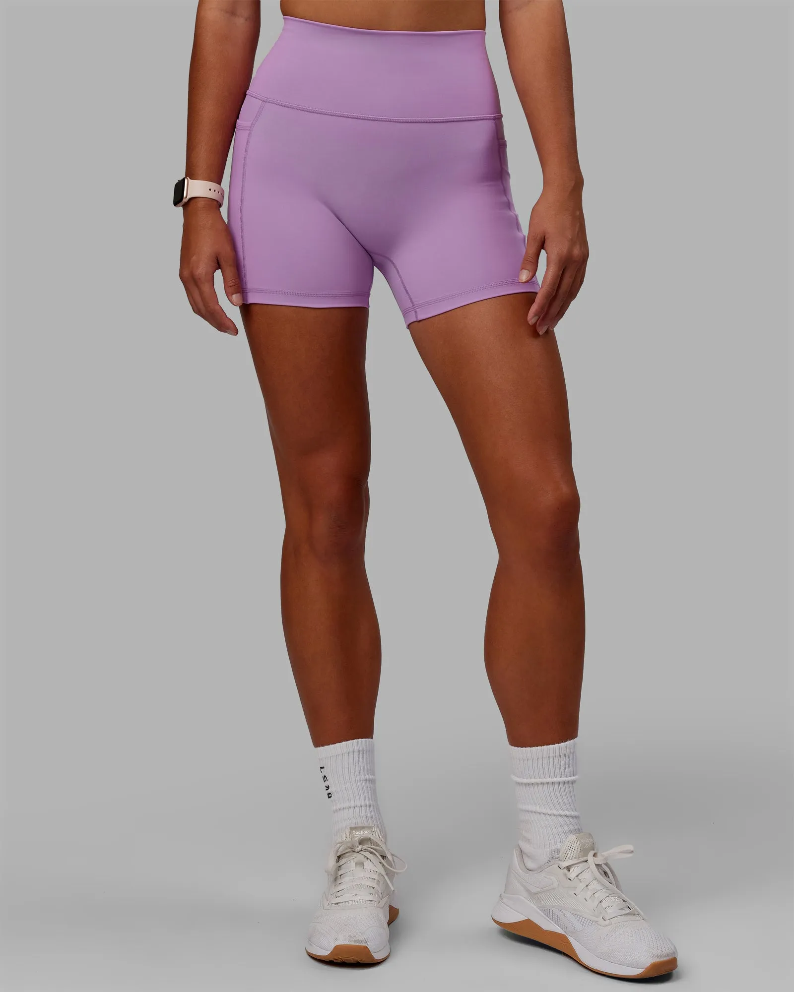 Fusion X-Short Tights with Pockets - Light Violet