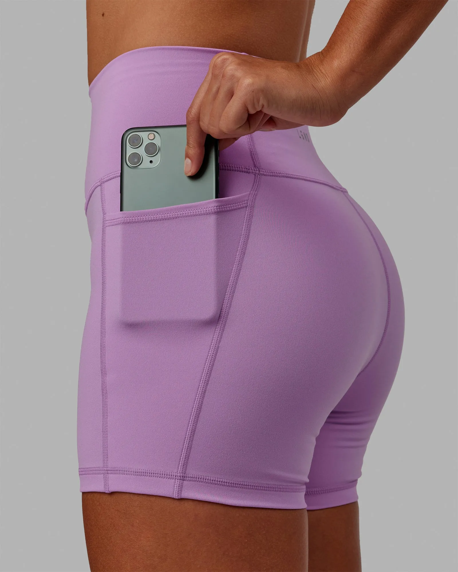 Fusion X-Short Tights with Pockets - Light Violet