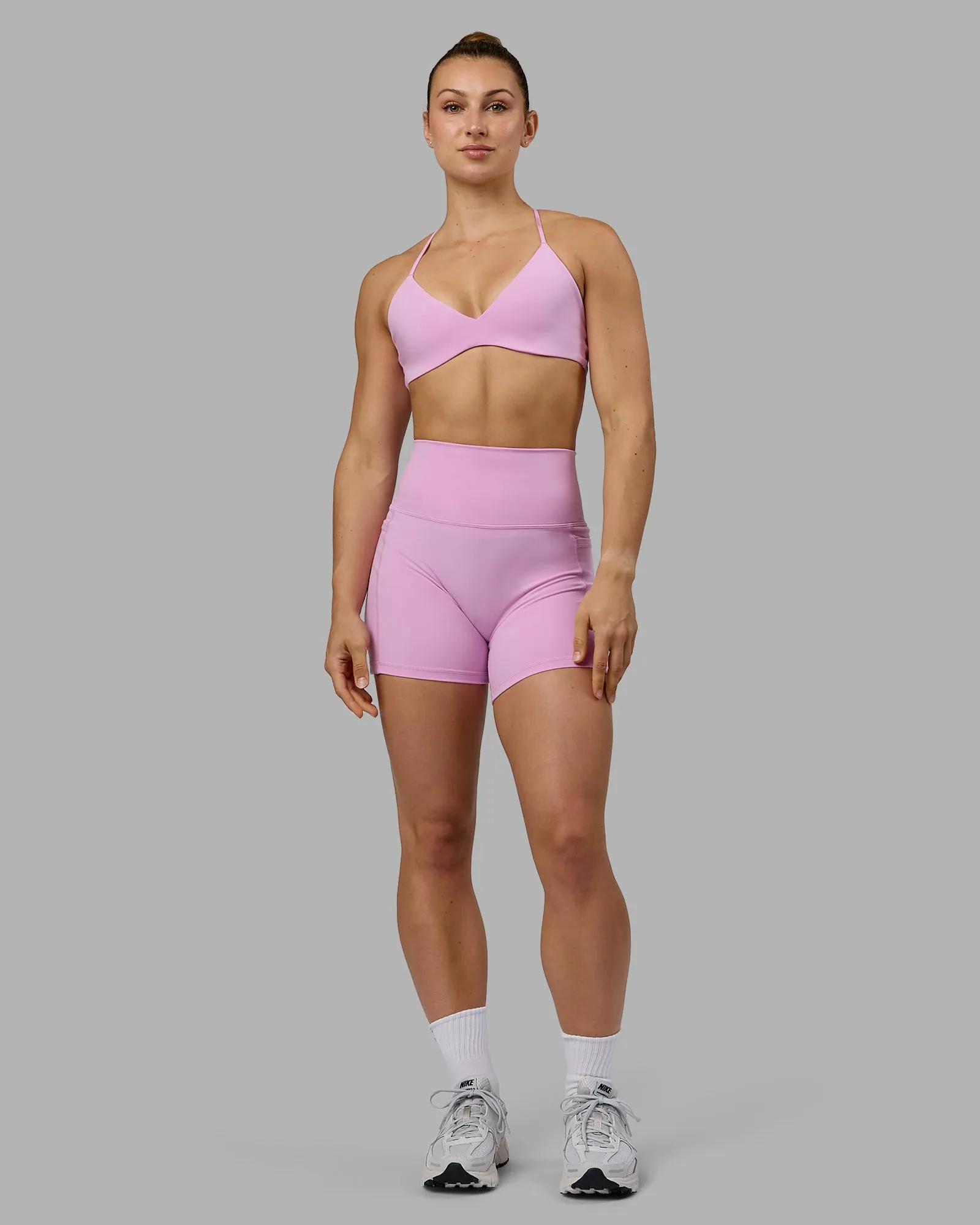 Fusion X-Short Tights with Pockets - Pastel Orchid