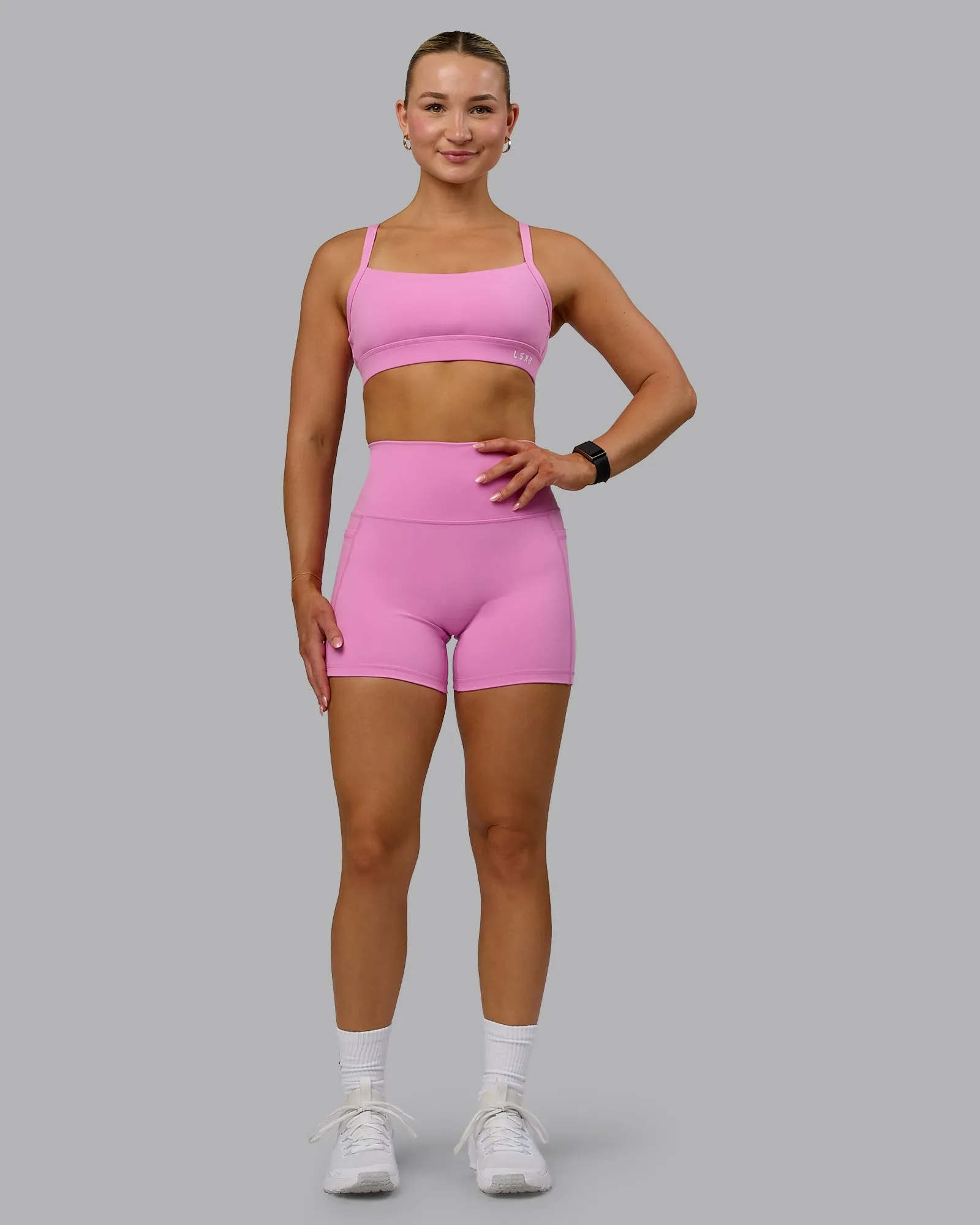 Fusion X-Short Tights with Pockets - Spark Pink