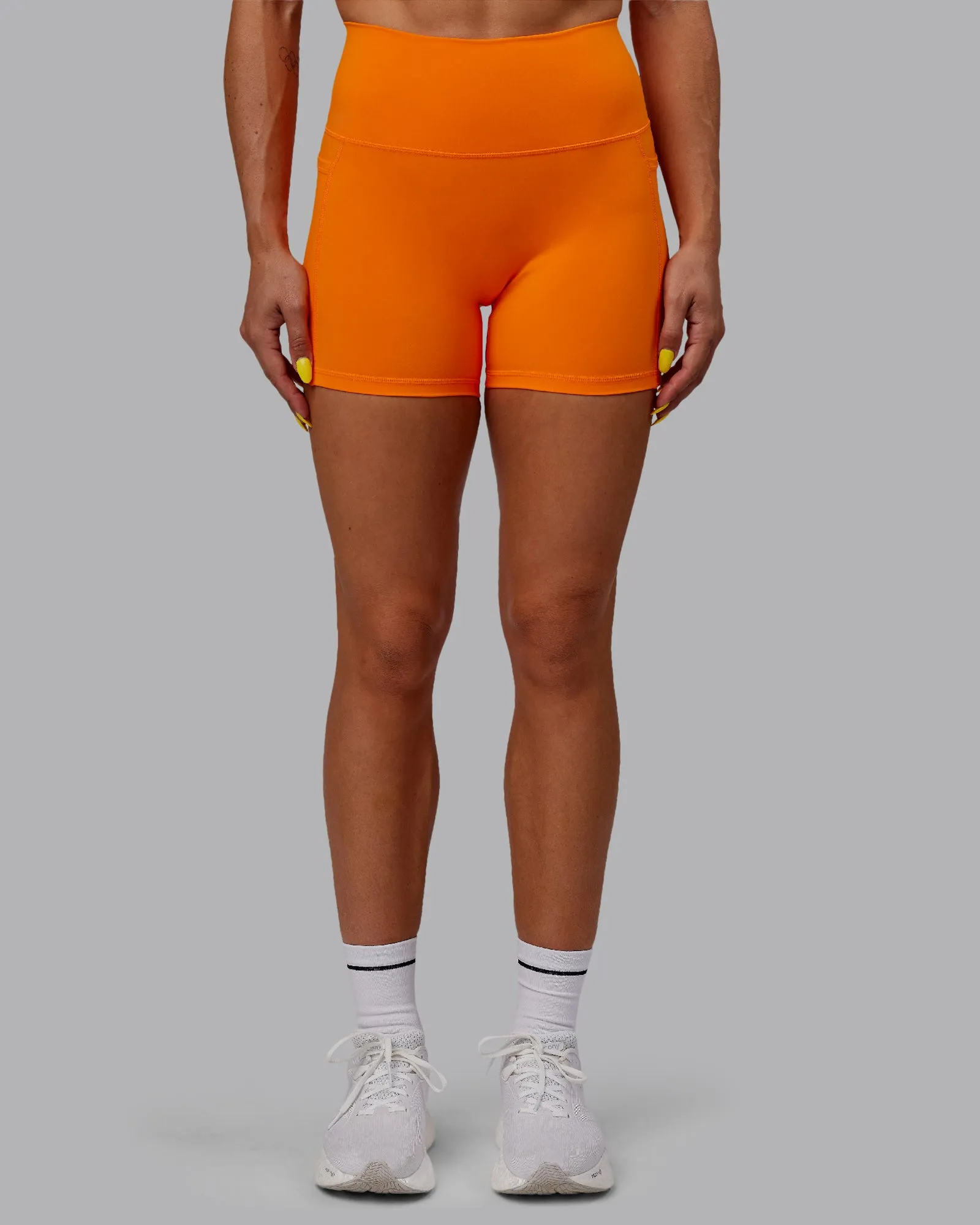 Fusion X-Short Tights with Pockets - Vibrant Orange