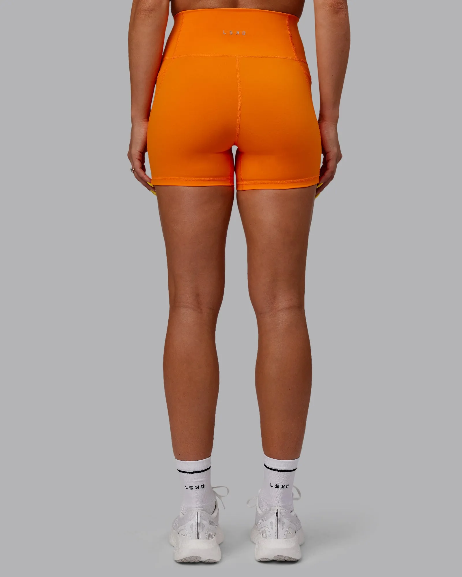 Fusion X-Short Tights with Pockets - Vibrant Orange