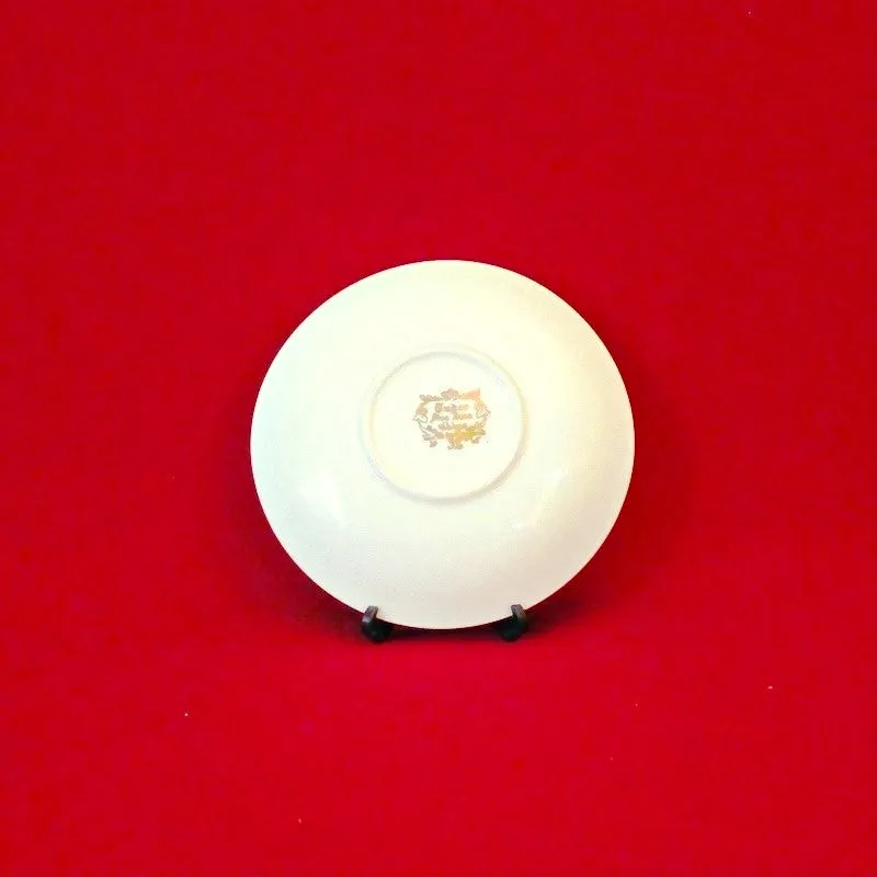 Gabor Saucer Red Roses with Gold Trim
