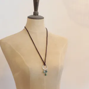 Garnet Jolie Hoop Earrings