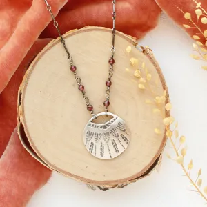 Garnet Ventana Necklace