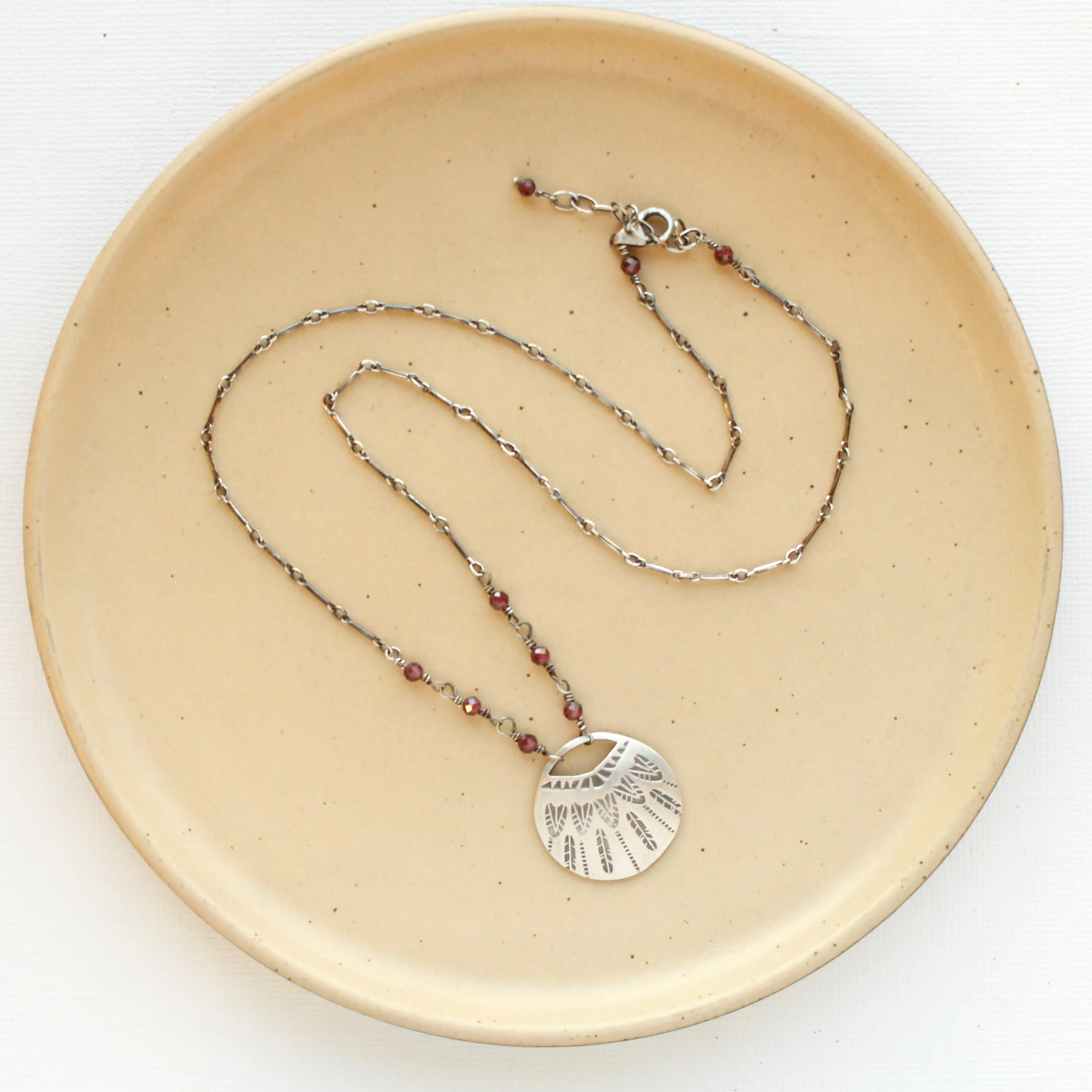 Garnet Ventana Necklace
