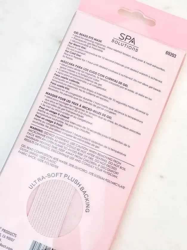 Gel Beads Eye Mask -Pink