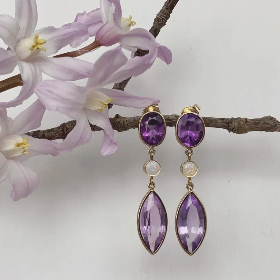 Gemdrops - Amethyst & Opal