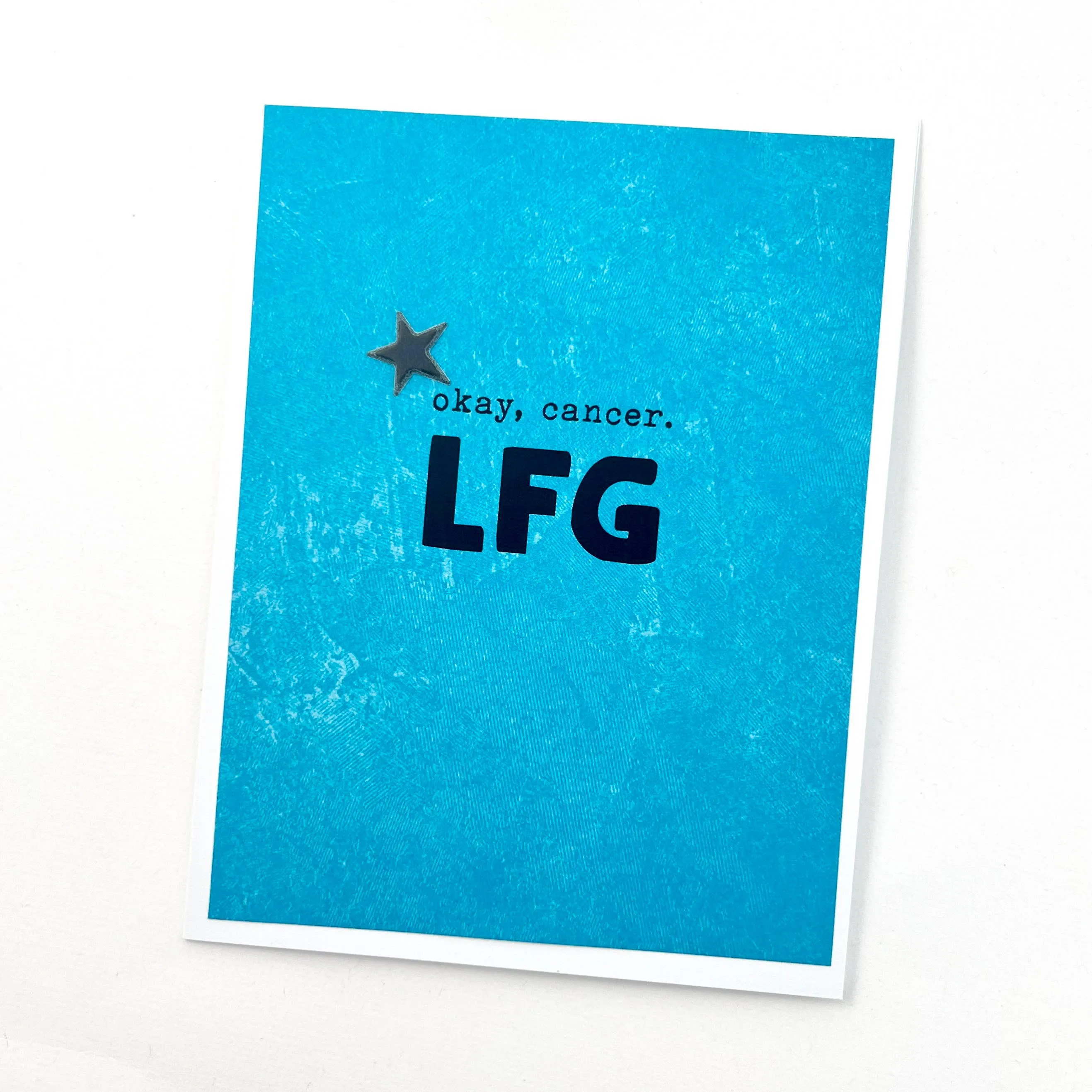 Get Well Cancer LFG (let’s fucking go) card